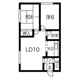 スカイハイツの物件間取画像